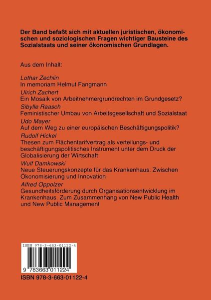 Produktbild: &Ouml;konomie und Sozialstaat