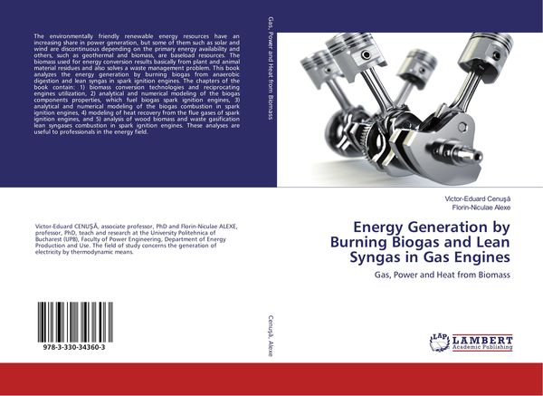 Produktbild: Energy Generation by Burning Biogas and Lean Syngas in Gas Engines