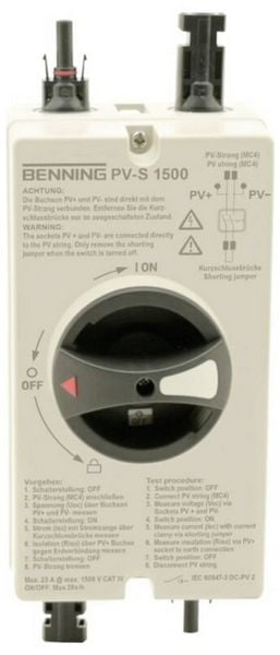 Produktbild: Benning PV-S 1500 Photovoltaik-Messger&auml;t
