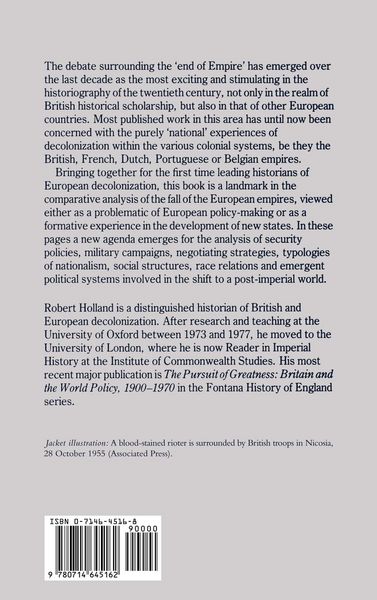 Produktbild: Emergencies and Disorder in the European Empires After 1945