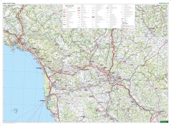 Toskana, Straßen- und Freizeitkarte 1:150.000, freytag & berndt