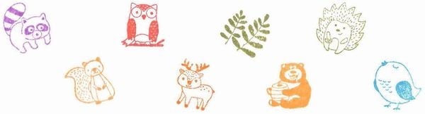 Produktbild: Stempel Waldtiere (8 Stempel)