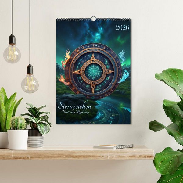Produktbild: Sternzeichen Nordische Mythology (Wandkalender 2026 DIN A3 hoch), CALVENDO Monatskalender