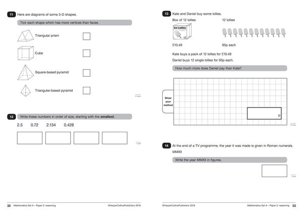 Produktbild: KS2 Maths, English and Science SATs Practice Papers