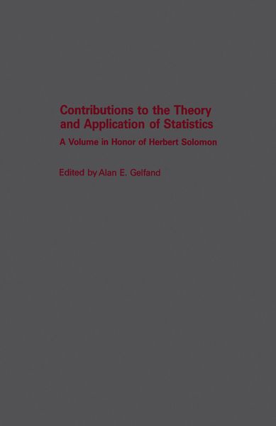 Produktbild: Contributions to the Theory and Application of Statistics