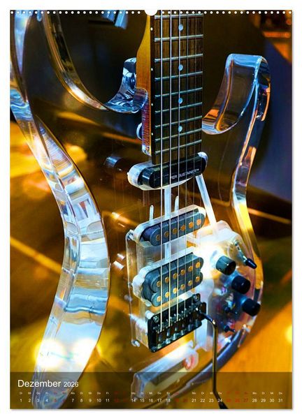 Produktbild: Magische Gitarren (hochwertiger Premium Wandkalender 2026 DIN A2 hoch), Kunstdruck in Hochglanz