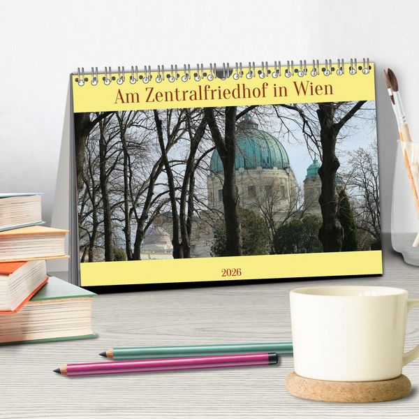 Produktbild: Am Zentralfriedhof in Wien (Tischkalender 2026 DIN A5 quer), CALVENDO Monatskalender