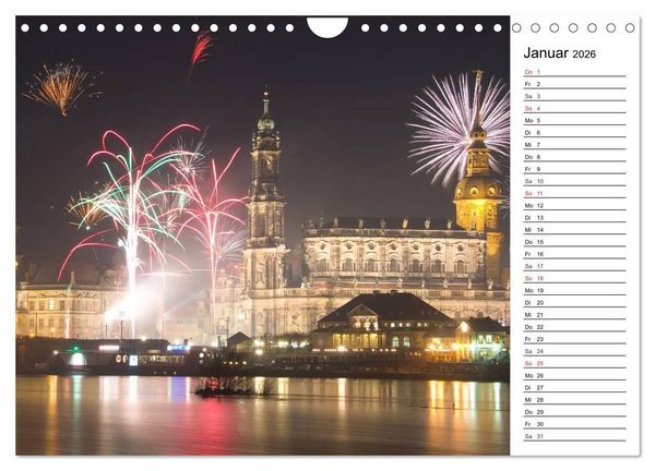 Produktbild: Barockstadt Dresden (Wandkalender 2026 DIN A4 quer), CALVENDO Monatskalender