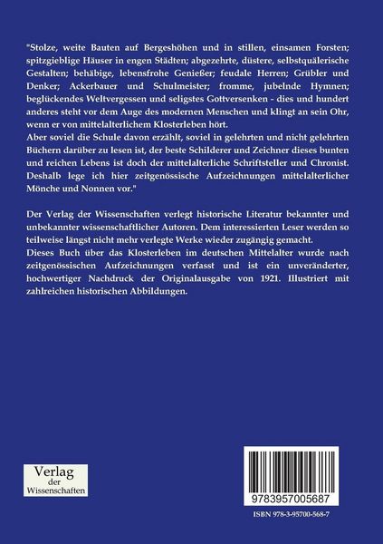 Produktbild: Klosterleben im deutschen Mittelalter