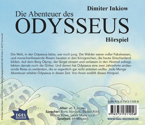 Produktbild: Die Abenteuer des Odysseus