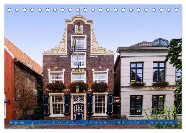 Produktbild: Leer - Das Tor zu Ostfriesland (Tischkalender 2026 DIN A5 quer), CALVENDO Monatskalender