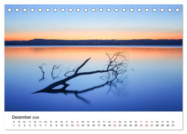 Produktbild: Landschaften vom Licht gek&uuml;&szlig;t (Tischkalender 2026 DIN A5 quer), CALVENDO Monatskalender