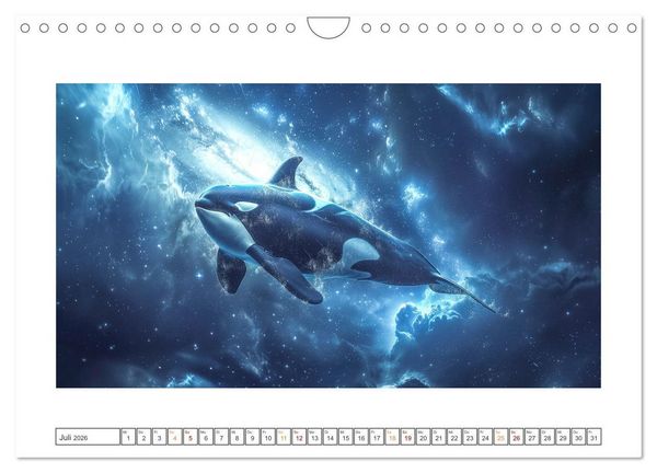 Produktbild: Tiere im Weltraum (Wandkalender 2026 DIN A4 quer), CALVENDO Monatskalender