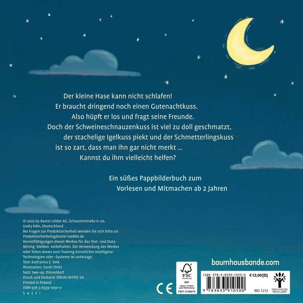 Produktbild: Hasengutenachtk&uuml;sschen