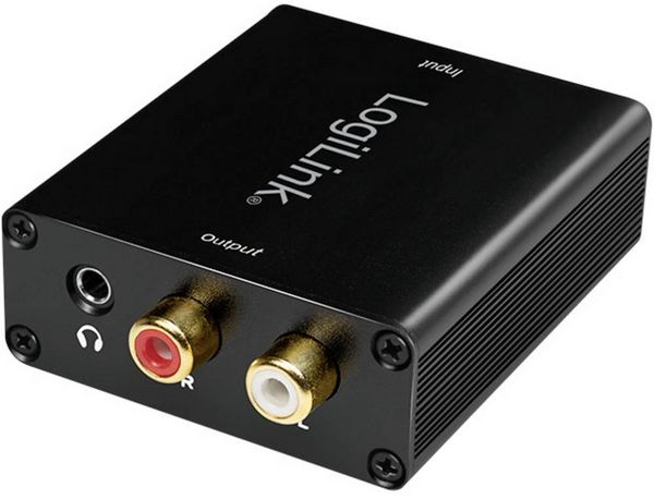 Produktbild: LogiLink CA0101 Toslink / Cinch / Klinke Audio Adapter [1x Toslink-Buchse (ODT), Cinch-Buchse - 1x Cinch-Buchse, Cinch-Buchse, Klinkenbuchse 3.5 mm]