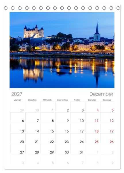 Produktbild: Tischplaner 2027 - Zauberhaftes Tal der Loire. Charmante St&auml;dte und pr&auml;chtige Schl&ouml;sser (A5 Tischkalender zum Aufstellen) CALVENDO