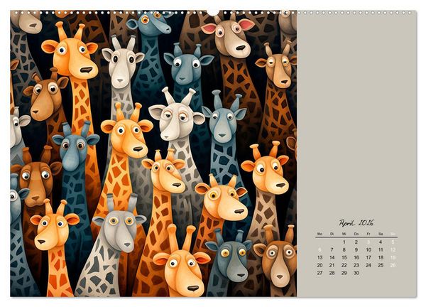 Produktbild: Tierisches Gewimmel (Wandkalender 2026 DIN A2 quer), CALVENDO Monatskalender