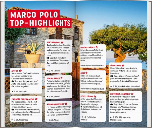 Produktbild: MARCO POLO Reisef&uuml;hrer Chalkidik&iacute;, Thessalon&iacute;ki