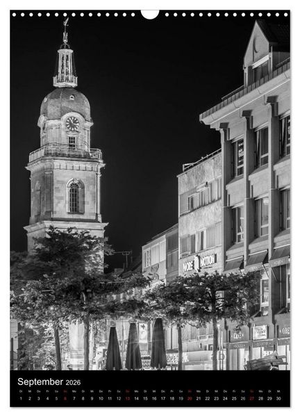 Produktbild: Heilbronn bei Nacht 2 (Wandkalender 2026 DIN A3 hoch), CALVENDO Monatskalender