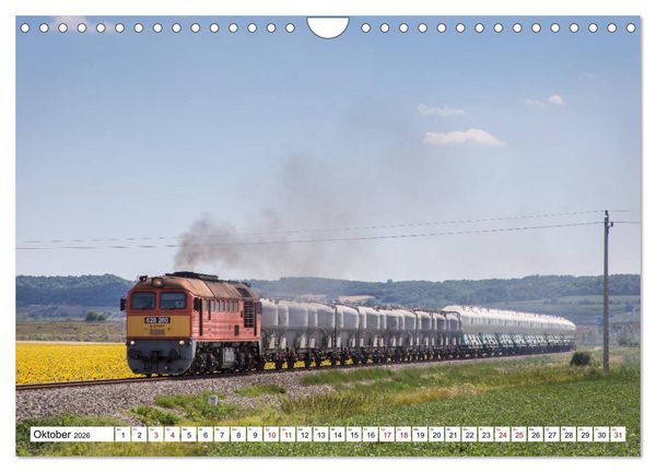 Produktbild: Eisenbahn in Ungarn (Wandkalender 2026 DIN A4 quer), CALVENDO Monatskalender