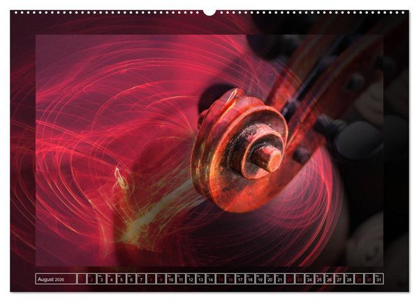Produktbild: Instrumententr&auml;ume - Die Geige (Wandkalender 2026 DIN A2 quer), CALVENDO Monatskalender