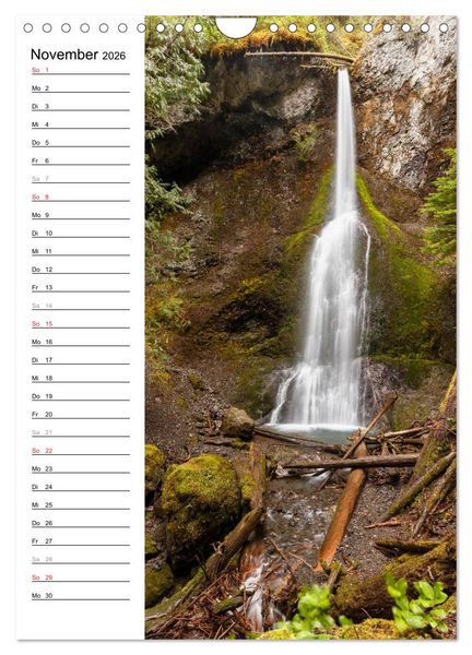 Produktbild: Faszination Wasserfall (Wandkalender 2026 DIN A4 hoch), CALVENDO Monatskalender