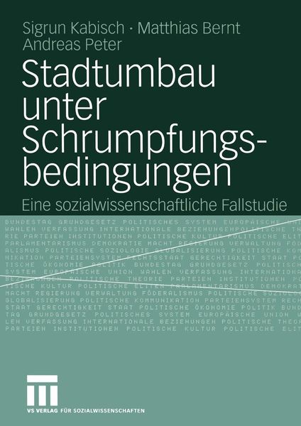 Produktbild: Stadtumbau unter Schrumpfungsbedingungen