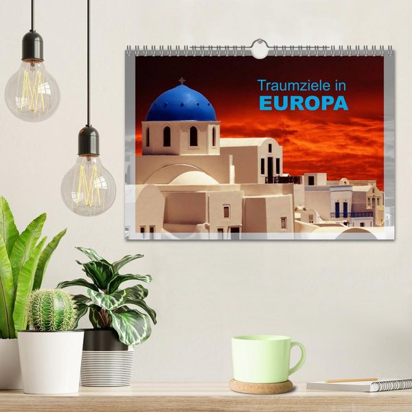 Produktbild: Traumziele in Europa (Wandkalender 2026 DIN A4 quer), CALVENDO Monatskalender