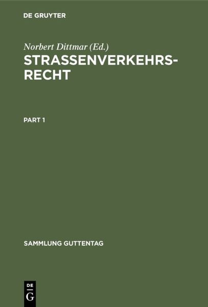 Produktbild: Stra&szlig;enverkehrsrecht