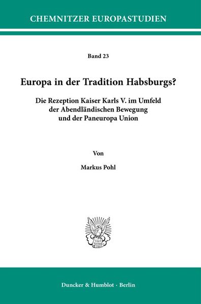Produktbild: Europa in der Tradition Habsburgs?