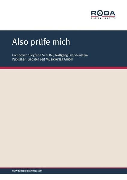 Produktbild: Also pr&uuml;fe mich