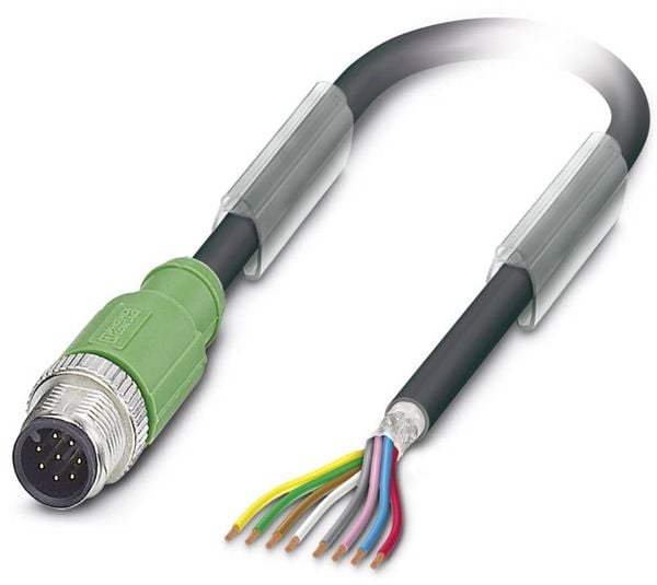 Produktbild: Phoenix Contact 1522781 Sensor-/Aktor-Steckverbinder, konfektioniert M12 Stecker, gerade 3.00 m Polzahl Sensoren: 8 1 St.