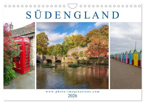 Produktbild: Bezauberndes S&uuml;dengland (Wandkalender 2026 DIN A4 quer), CALVENDO Monatskalender