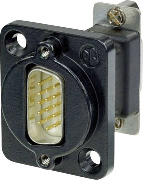 Produktbild: Neutrik NADB15MF-B D-SUB Adapter D-SUB-Stecker 15pol. - D-SUB-Buchse 15pol. 1St.