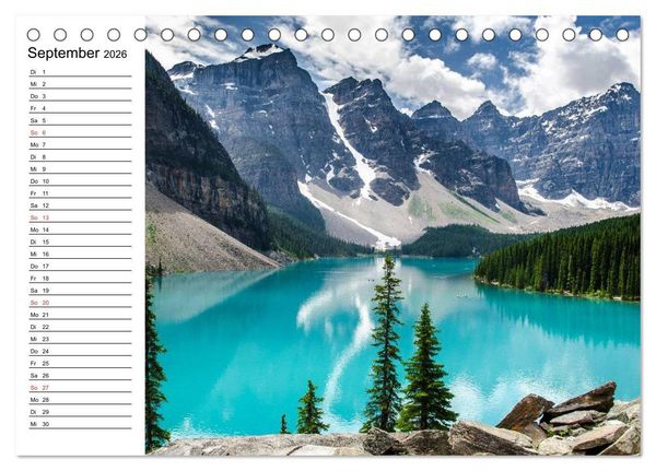 Produktbild: Alaska und Kanada (Tischkalender 2026 DIN A5 quer), CALVENDO Monatskalender