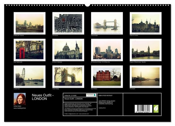 Produktbild: Neues Outfit - LONDON (hochwertiger Premium Wandkalender 2026 DIN A2 quer), Kunstdruck in Hochglanz