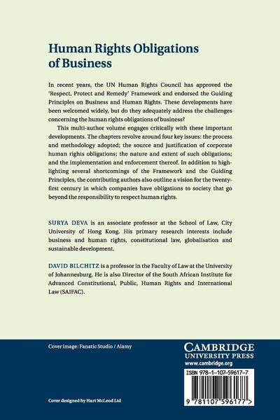 Produktbild: Human Rights Obligations of Business