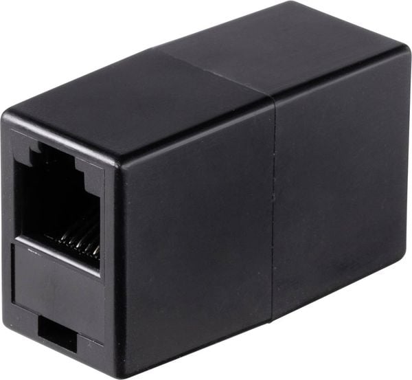 Renkforce Telefon (analog) Adapter [1x RJ12-Buchse 6p6c - 1x RJ12-Buchse 6p6c] Schwarz