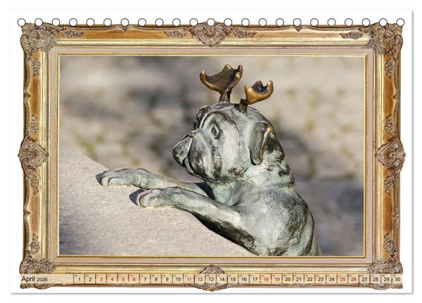 Produktbild: Hunde sind Kunst (Tischkalender 2026 DIN A5 quer), CALVENDO Monatskalender