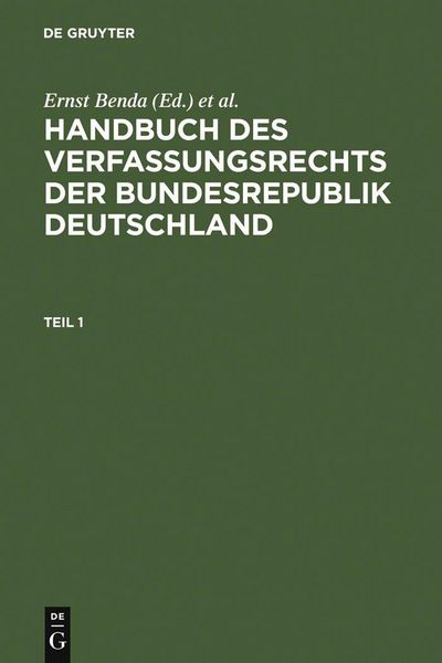 Produktbild: Handbuch des Verfassungsrechts der Bundesrepublik Deutschland