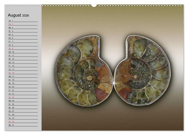 Produktbild: Minerale. Kristalle und Edelsteine (hochwertiger Premium Wandkalender 2026 DIN A2 quer), Kunstdruck in Hochglanz