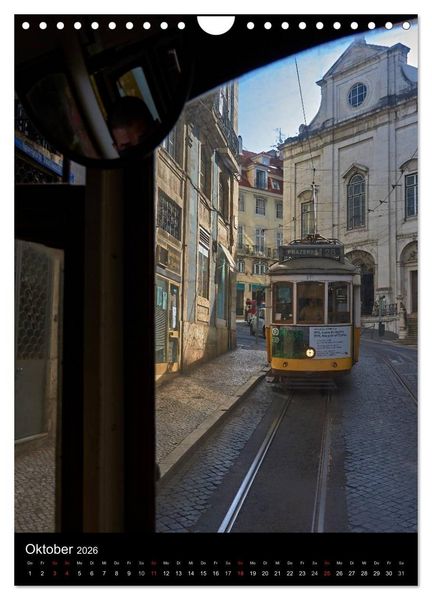 Produktbild: Lissabons Stra&szlig;enbahnen (Wandkalender 2026 DIN A4 hoch), CALVENDO Monatskalender