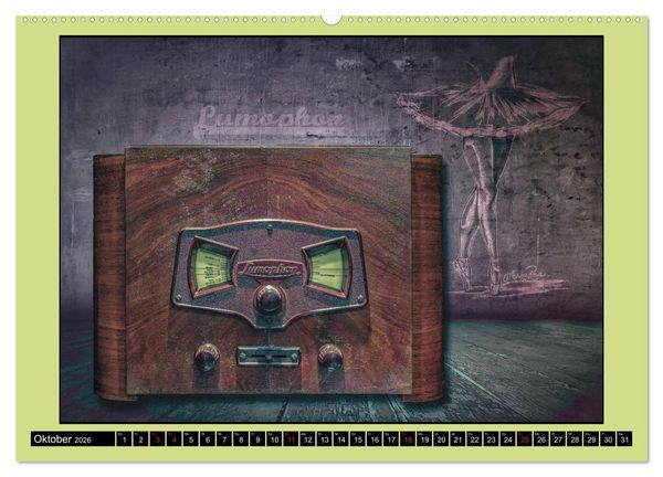 Produktbild: RADIO LEGENDEN (hochwertiger Premium Wandkalender 2026 DIN A2 quer), Kunstdruck in Hochglanz
