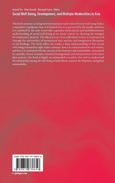 Produktbild: Social Well-Being, Development, and Multiple Modernities in Asia