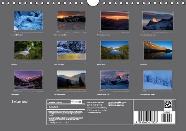 Produktbild: Switzerland (Wall Calendar perpetual DIN A4 Landscape)