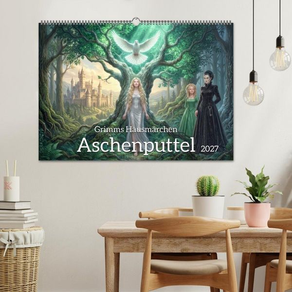 Produktbild: Grimms Hausm&auml;rchen Aschenputtel (Wandkalender 2027 DIN A2 quer), CALVENDO Monatskalender