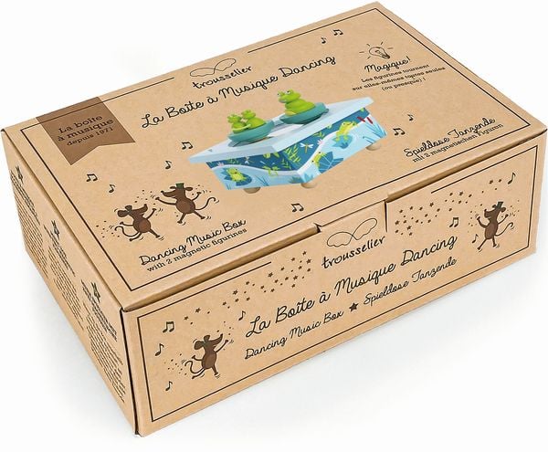 Spieluhr mit tanzenden Frösche, magnetisch