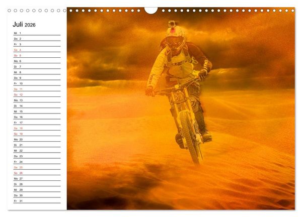 Produktbild: Mountainbike Trails (Wandkalender 2026 DIN A3 quer), CALVENDO Monatskalender