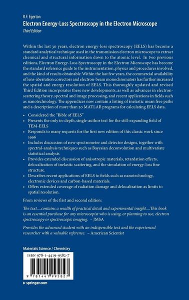 Produktbild: Electron Energy-Loss Spectroscopy in the Electron Microscope