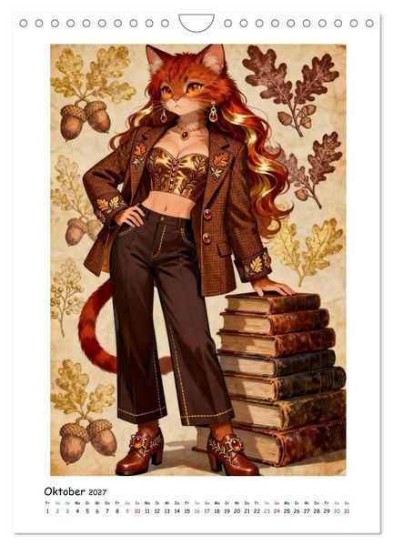 Produktbild: Fashion Cats - Weil Stil keine Grenzen kennt (Wandkalender 2027 DIN A4 hoch), CALVENDO Monatskalender